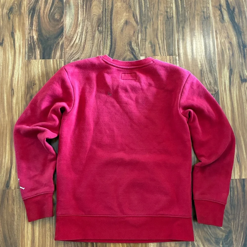 Jordan Boys Red Jumpman Crewneck‎ Sweatshirt Medium (10-12) Pullover Nike